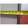 Image 15 : Qty 2 Double Door Cabinets: White 9 Section 30"x16"x72" & Wood 9 Tier 30"x14"x53"H