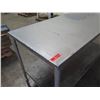 Image 2 : Metal Work Table w/ Undershelf 60"x30"x36"H