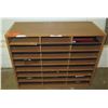 Image 1 : Wooden 24 Section Organizer Cabinet 29"x12"x24"H