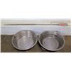 Image 1 : Qty 2 Metal Bowls w/ Handles 22" Diameter x 6"H, Round Strainer & Stir Paddle 60"L