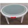Image 1 : Round White Side Table 29" Diameter x 14"H