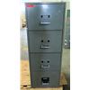 Image 1 : Metal 4 Drawer Gray Fireproof File Cabinet