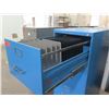 Image 4 : Steelcase Locking Metal 4 Drawer Blue File Cabinet