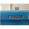 Image 2 : Steelcase Locking Metal 4 Drawer Blue File Cabinet