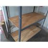 Image 3 : Metal & Wood 4 Tier Adjustable Shelf 48"x24"x72"H