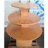 Image 1 : Wooden Round 3 Tier Display 30" & 36" & 42" Diameter x 50"H