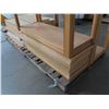 Image 11 : Qty 2 Pallets Interlocking Wood Shelf Panels (2 Assembled)