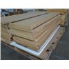 Image 2 : Qty 2 Pallets Interlocking Wood Shelf Panels (2 Assembled)