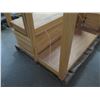 Image 8 : Qty 2 Pallets Interlocking Wood Shelf Panels (2 Assembled)