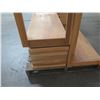 Image 9 : Qty 2 Pallets Interlocking Wood Shelf Panels (2 Assembled)