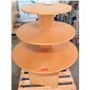 Image 1 : Wooden Round 3 Tier Display 30" & 36" & 42" Diameter x 50"H