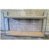 Image 1 : Metal & Wood 2 Tier Adjustable Shelf 96"x24"x60"H