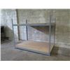 Image 2 : Metal & Wood 2 Tier Adjustable Shelf 72"x48"x60"H