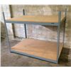 Image 1 : Metal & Wood 2 Tier Adjustable Shelf 72"x48"x60"H