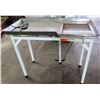 Image 1 : Metal Table w/ Raised Edges & Light 46"x21"x39"