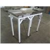 Image 2 : Metal Table w/ Raised Edges & Light 46"x21"x39"