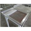 Image 3 : Metal Table w/ Raised Edges & Light 46"x21"x39"