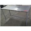 Image 1 : Metal Work Table 60"x25"x31"H