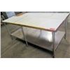 Image 1 : Metal Work Table w/ Undershelf 76"x36"x32"H