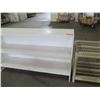 Image 3 : Qty 2 Shelves:  White 2 Tier 34"x12"x32" & Heavy Duty Plastic 2 Tier
