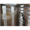 Image 3 : Metal Rolling Pan Cooling Rack 26"x18"x50"H New in Wood Crate