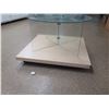 Image 2 : Round Clear 3 Tier Interlocking Display on Wood Base