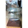 Image 1 : Round Clear 3 Tier Interlocking Display on Wood Base
