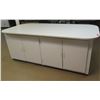 Image 1 : Wooden 4 Door Cabinet w/ Curved Table Top 95"x47"x36"H