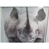 Image 2 : Rhino Print w/ Saying, in Wood Frame 17"x21"