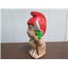 Image 2 : Menehune Figurine Coin Bank in Red Helmet w/ Lei & Spear 8"H