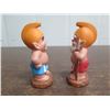 Image 2 : Qty 2 Menehune Figurines 3.5"H
