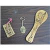 Image 1 : Menehune Mac Carved Wooden Rice Paddle & Key Chains