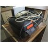 Image 2 : Wooden Rolling 4 Tier Printer Table 28"x19"x30"H w/ HP Office Jet 3830 & Cables