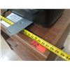 Image 9 : Wooden Rolling 4 Tier Printer Table 28"x19"x30"H w/ HP Office Jet 3830 & Cables