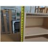 Image 7 : Qty 2 Wooden Shelves: 4 Tier 39"H & 6 Tier 55"H w/ White 3 Tier Shelf 44"H