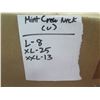 Image 8 : Multiple Boxes Shirts: Approx. 250 Misc Blue Shades, Black, Mint Crew Neck - Sizes S to XXL