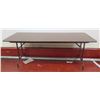 Image 1 : Qty 11 Wood Laminate & Metal Folding Tables 72"x29"W