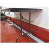 Image 2 : Qty 7 Wood Laminate & Metal Folding Tables 72"x29"W