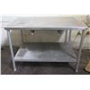 Image 1 : Metal Work Table w/ Undershelf 48"x30"x39"H