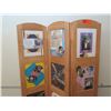 Image 2 : Wooden Tri Fold Photo & Document Display w/ 15 Sections