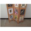Image 4 : Wooden Tri Fold Photo & Document Display w/ 15 Sections