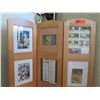 Image 2 : Wooden Tri Fold Photo & Document Display w/ 15 Sections