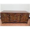 Image 2 : Wooden Sideboard Table w/ 4 Doors, 6 Drawers & Metal Hardware 40"x15"x19"H