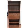 Image 1 : Wooden Shelf 6 Tier w/ Center Desk / Drawer 30"x14"x72"H