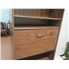 Image 3 : Wooden Shelf 6 Tier w/ Center Desk / Drawer 30"x14"x72"H