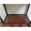 Image 3 : Wooden Asian Side Table w/ Curved Ends 31"x15"x39"H