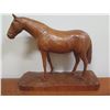 Image 2 : Misc Décor: Wooden Horse Statue, Monkeypod Bowl, Small Box & Wicker Cornucopia
