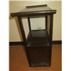 Image 8 : Wooden Asian Side Table w/ Curved Ends 23"x12"x29"H