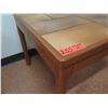 Image 2 : Wooden Square Table w/ Tile Top 25"x25"x21"H