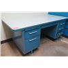 Image 1 : Steelcase Blue Metal 7-Drawer Desk 70"x36"x29"H